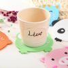 Creative cute cartoon animal silicone coaster insulation pad thick soft rubber bowl pad