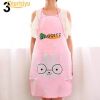 Women Cartoon Kitchen Cooking Bib Charm Apron