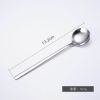 Stainless Steel Round Spoon Frosted Handle Spoon Coffee Spoon Household