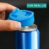 Clear Soda Jar Lid Premium Jar Lid Reusable Cap Beer Cans Cover Leakproof Cap Press Type Splash Cap for Carbonated Water or Soft Drink