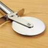 New Stainless Steel 430 Pastry Nonstick Pizza Cutter Wheel Slicer Blade Grip