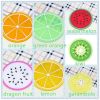 5pc/set Cup Mat Pad Coaster Fruit Shape Silicone Cup Pad Slip Insulation Pad Hot Drink