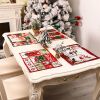 Christmas decorations European cartoon forest man placemat holiday atmosphere decoration props