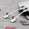 Stainless Steel Creative Mixing Spoon Cute Cartoon Cat Dessert Spoon Coffee Spoon