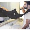 130x80cm Man Bathroom Apron Male Black Beard Apron Hair Shave Apron for Man Waterproof Cloth