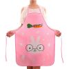 Women Cartoon Kitchen Cooking Bib Charm Apron