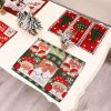 Christmas decorations European cartoon forest man placemat holiday atmosphere decoration props